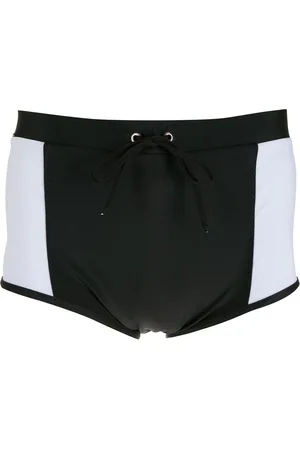 AMIR SLAMA Contrasting-panel swim shorts