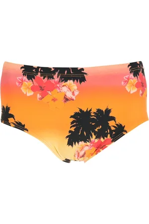 AMIR SLAMA Print Ilha de Hibiscus swimming trunks