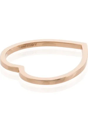 Repossi 18kt rose gold heart band ring
