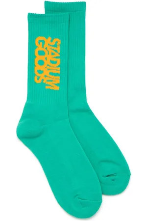 Stadium Goods Logo "Marino Teal" crew socks