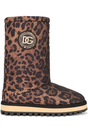 Dolce & Gabbana Mulher Botas - City leopard-print boots