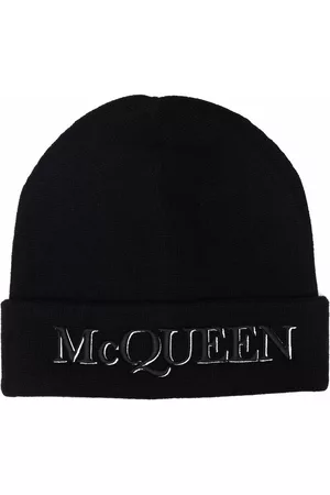 Alexander McQueen Embroidered-logo beanie