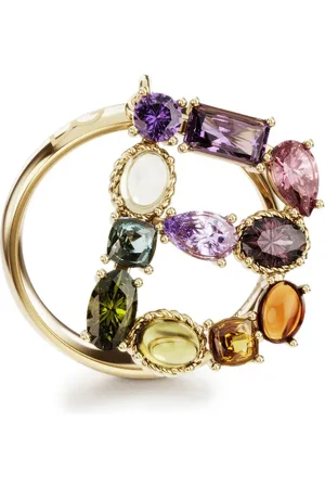 Dolce & Gabbana 18kt yellow Rainbow Alphabet B ring