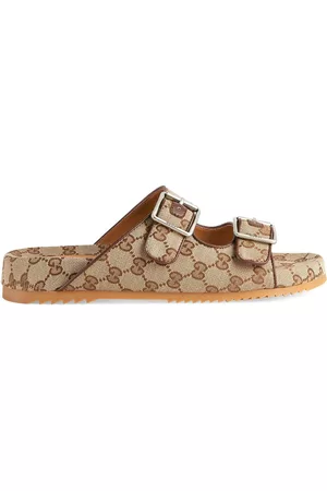 Gucci Homem Sandálias - GG Supreme-print mule sandals