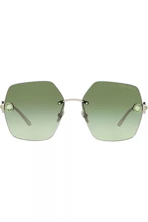 Armani Crystal-embellished oversize-frame sunglasses