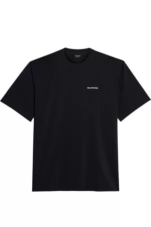 Balenciaga Homem T-shirts & Manga Curta - Swim logo-print scuba T-shirt