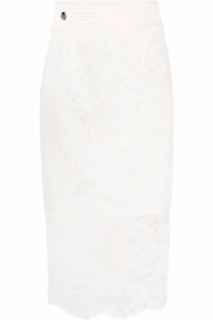 Philipp Plein Lace midi skirt