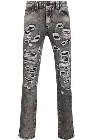Philipp Plein Distressed slim-cut jeans