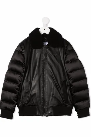 Philipp Plein Iconic Plein padded-panel bomber jacker