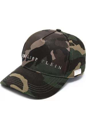 Philipp Plein Logo camouflage-print baseball cap