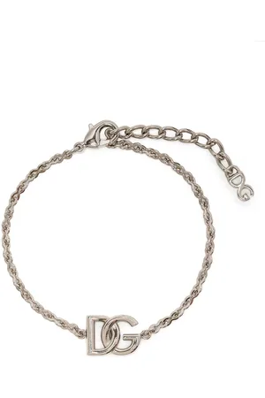 Dolce & Gabbana Logo-plaque chain-link bracelet