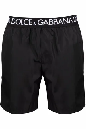 Dolce & Gabbana Logo-waistband swim shorts