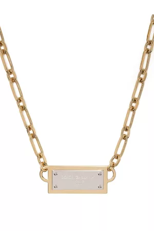 Dolce & Gabbana Cable chain logo necklace