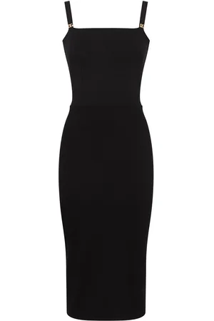 Dolce & Gabbana Logo-appliqu?? sleeveless midi dress