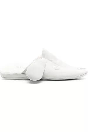 Thom Browne Mulher Pantufas - Hector shearling-lined slippers