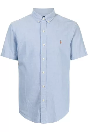 Polo Ralph Lauren Logo-embroidered Oxford short-sleeve shirt