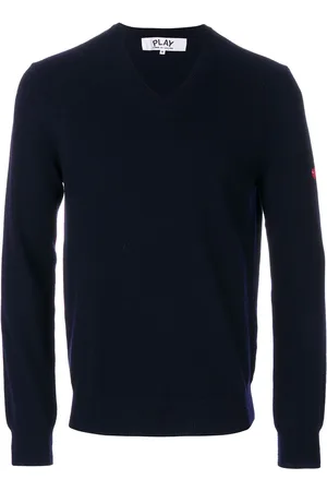 Comme des Garçons Heart-patch sweater