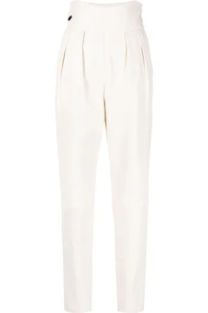 Philipp Plein High-waisted leather trousers
