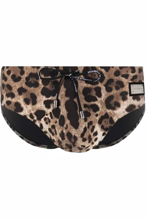 Dolce & Gabbana Leopard-print swim briefs