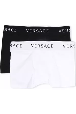 VERSACE Menino Cuecas - Pack of 2 logo waistband briefs