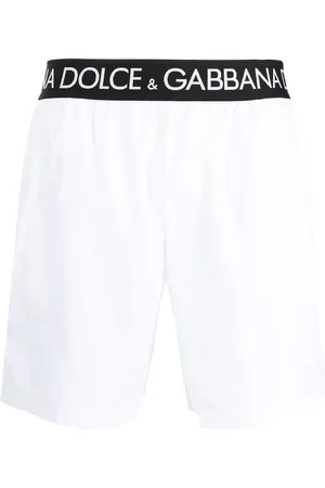 Dolce & Gabbana Logo-waistband swim shorts