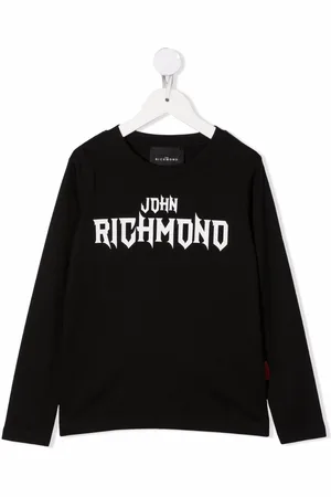 John Richmond Logo print long sleeved T-shirt
