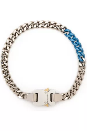 1017 ALYX 9SM Two-tone buckle curb chain necklace