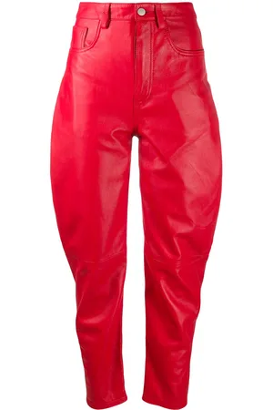 The Attico High-waisted tapered trousers