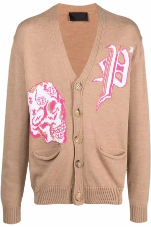 Philipp Plein Merino wool cardigan