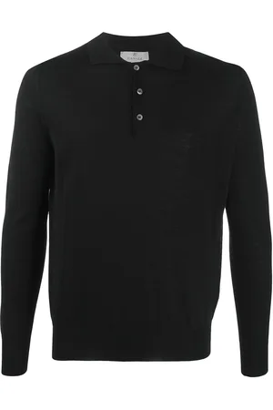 CANALI Merino-wool polo shirt