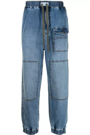 FIVE CM Mid-rise tapered jeans