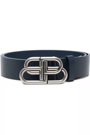 Balenciaga Logo buckle leather belt