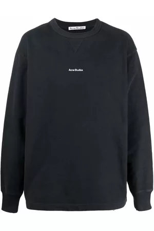 Acne Studios Homem Camisolas sem capuz - Logo-print cotton sweatshirt
