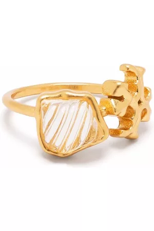 Tory Burch Mulher Anéis - Roxanne Double T-motif ring