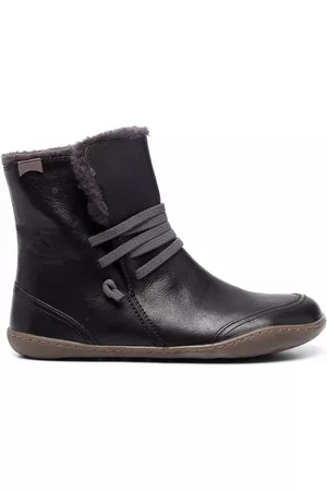 Camper Faux-fur lined leather ankle boots