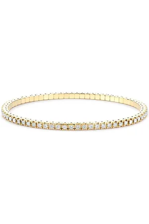 Pragnell 18kt yellow expandable diamond bracelet