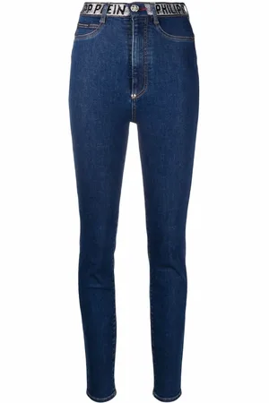 Philipp Plein Logo-embellished skinny-leg jeans
