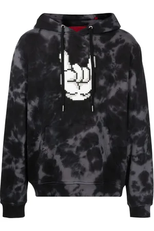 MOSTLY HEARD RARELY SEEN Rock On-print cotton hodiee