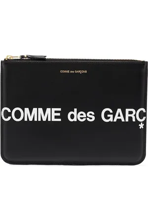 Comme des Garçons Logo-print leather pouch