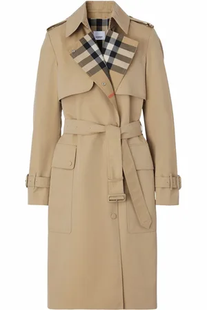 Burberry Check Lapel trench coat