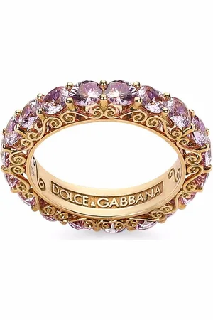 Dolce & Gabbana 18kt yellow Heritage sapphire band ring