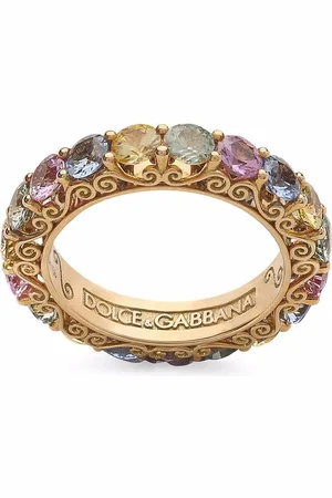 Dolce & Gabbana 18kt yellow Heritage sapphire band ring