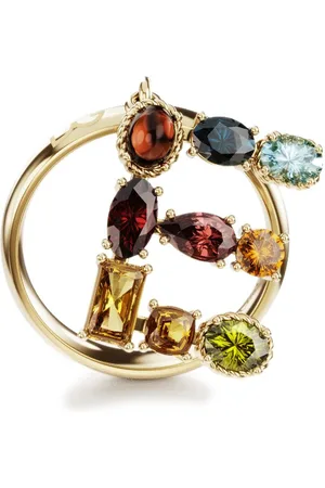 Dolce & Gabbana 18kt yellow Rainbow Alphabet E ring