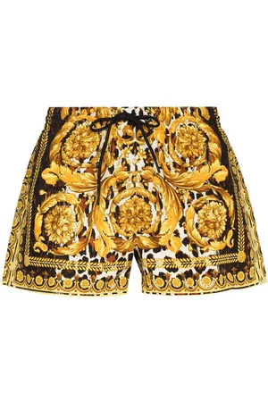 VERSACE Wild Baroque print swim shorts