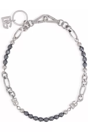 Dolce & Gabbana Homem Colares - Mixed chain beaded necklace