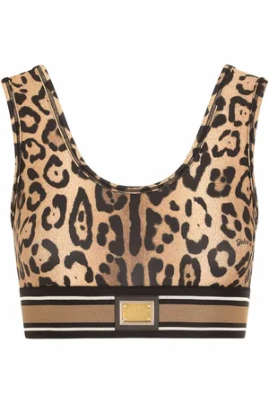 Dolce & Gabbana Leopard-print crop top
