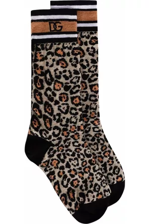 Dolce & Gabbana Leopard-print socks