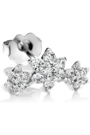 Maria Tash 18kt white gold Flower Garland diamond earring