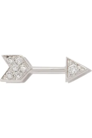 Maria Tash 18kt white gold Arrow stud earring