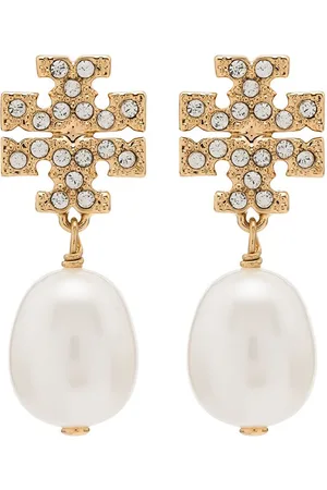 Tory Burch Kira pav?? pearl drop earrings